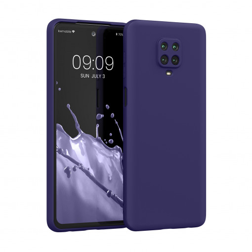 Husa Kwmobile pentru Xiaomi Redmi Note 9S/Redmi Note 9 Pro/Redmi Note 9 Pro Max, Silicon, Albastru, 56562.226