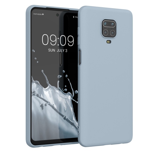 Husa Kwmobile pentru Xiaomi Redmi Note 9S/Redmi Note 9 Pro/Redmi Note 9 Pro Max, Albastru deschis, Silicon, KWM000011AH054C