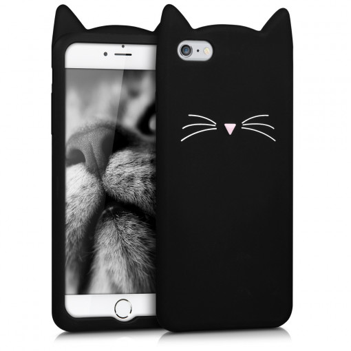 Husa pentru Apple iPhone 6 Plus / iPhone 6s Plus, Silicon, Negru, 44038.01