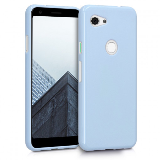 Husa pentru Google Pixel 3a, Silicon, Albastru, 47590.58