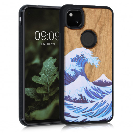 Husa pentru Google Pixel 4a, Lemn, Multicolor, 53122.10, kwmobile