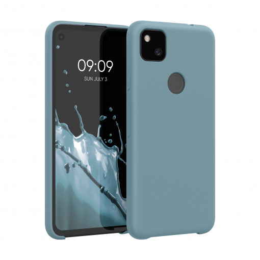 Husa pentru Google Pixel 4a, Silicon, Albastru, 52549.206