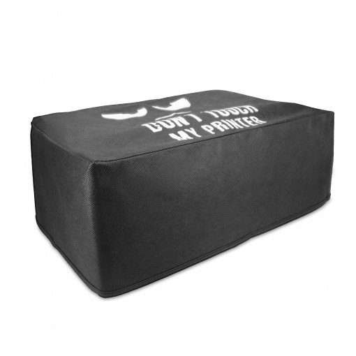 Husa pentru imprimanta Canon Pixma TS3151/Pixma TS3150, Kwmobile, Negru/Alb, Textil, 53449.01