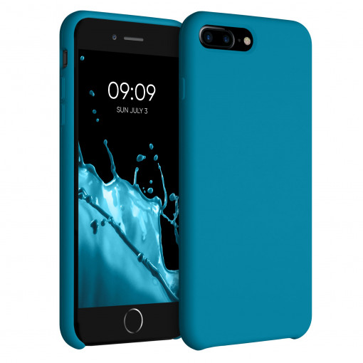 Husa pentru iPhone 8 Plus / iPhone 7 Plus, Silicon, Albastru, 40842.224