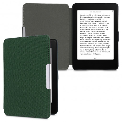 Husa pentru Kindle Paperwhite 7, Textil, Verde, kwmobile, 49487.80