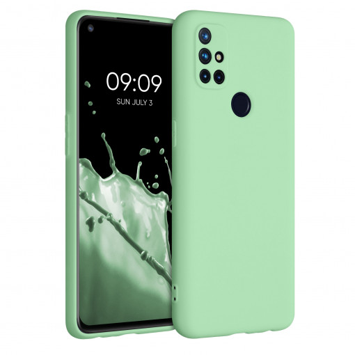 Husa pentru OnePlus Nord N10 5G, Silicon, Verde, 53821.71