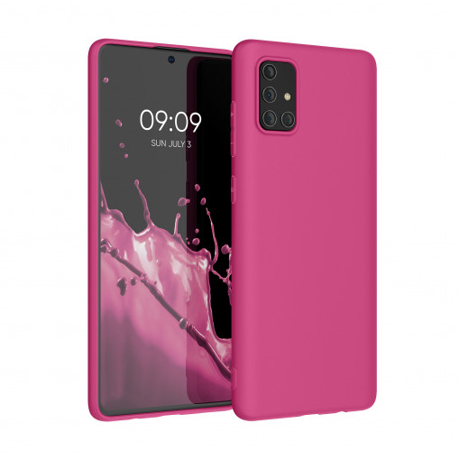 Husa pentru Samsung Galaxy A71, Silicon, Roz, 51208.213