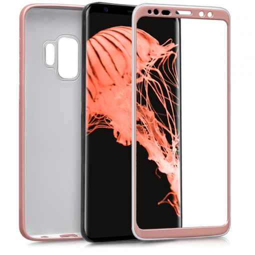 Husa pentru Samsung Galaxy S9, Silicon, Rose Gold, 44197.31