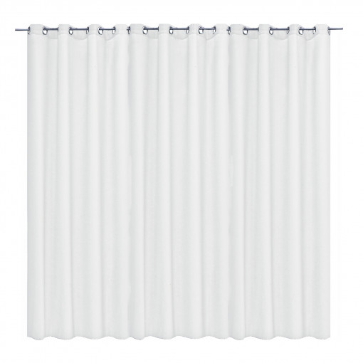 Perdea opaca Stella cu inele Jemidi, 300 x 245 cm, Alb, Poliester, 55288.02.01