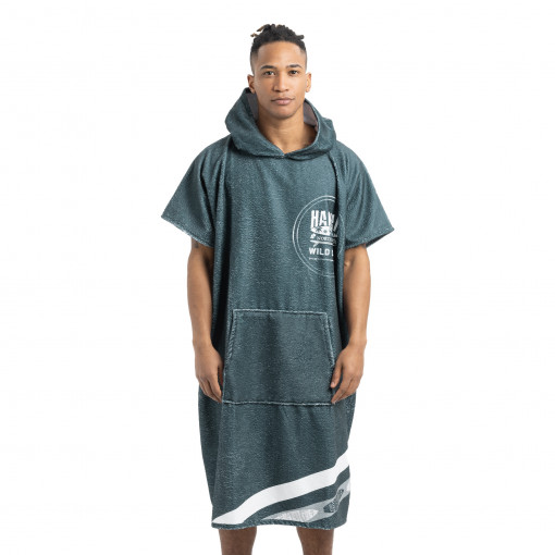 Poncho de baie unisex Homelevel, Universal, Albastru, Bumbac / Poliester, 54936.17