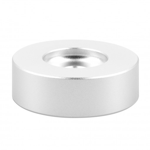 Adaptor central pentru vinyl 45 rpm 7 inch, Kwmobile, Argintiu, Aluminiu, 54141.01