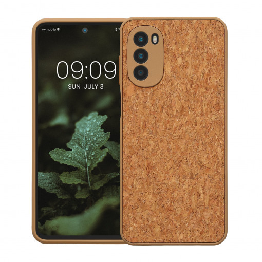 Bumper kwmobile pentru Motorola Moto G52/Moto G82 5G, Silicon, Maro, 59763.24