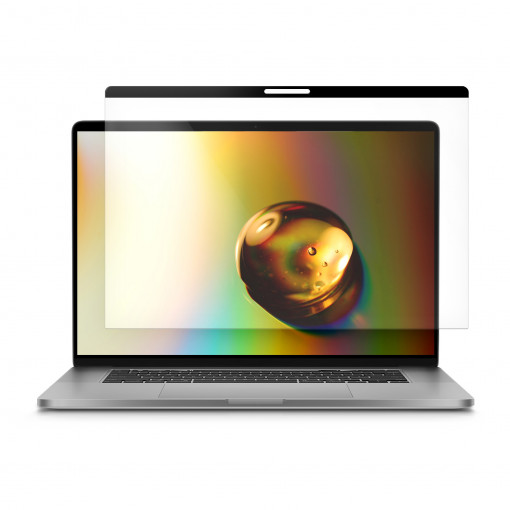 Folie de protectie mata pentru laptop Apple MacBook Pro 16" (2019), Kwmobile, Transparent, Plastic, 56208.2