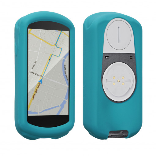 Husa de protectie pentru GPS Garmin Edge 1030/Edge 1030 Plus, Kwmobile, Verde, Silicon, 57560.07