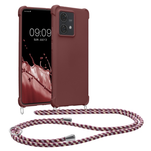 Husa Kwmobile cu jnur pentru Motorola Edge 40 Neo, Violet, Silicon, KWM000022NX003C