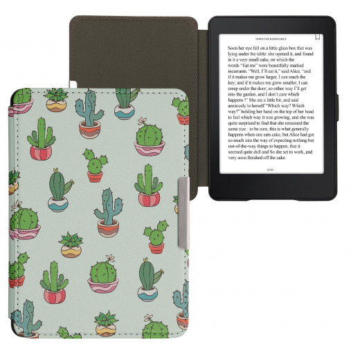 Husa kwmobile pentru Amazon Kindle Paperwhite 7, Piele ecologica, Multicolor, 23136.51