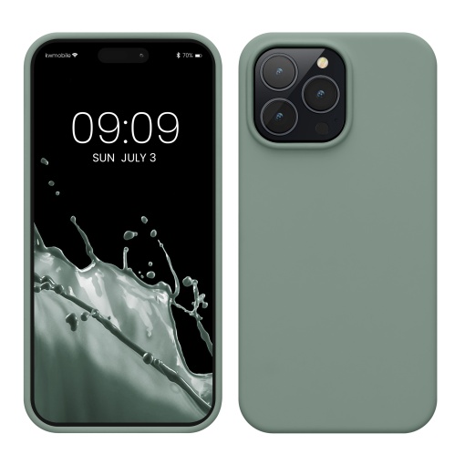 Husa Kwmobile pentru Apple iPhone 14 Pro Max, Verde, Silicon, KWM000016NL033C