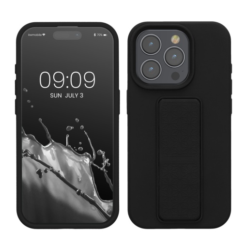 Husa Kwmobile pentru Apple iPhone 15 Pro, Negru, Silicon, 62015.01
