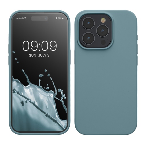 Husa Kwmobile pentru Apple iPhone 15 Pro, Verde, Silicon, KWM000020CC043C