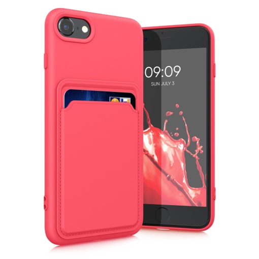 Husa Kwmobile pentru Apple iPhone SE (2022)/iPhone SE (2020)/iPhone 8, Roz, Silicon, 55117.77