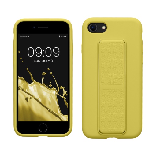 Husa Kwmobile pentru Apple iPhone SE (2022)/iPhone SE (2020)/iPhone 8, Galben, Silicon, KWM000015WB006C