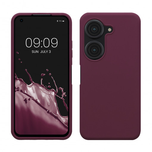 Husa kwmobile pentru Asus Zenfone 9, Silicon, Mov, 59889.187