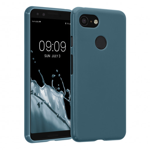 Husa Kwmobile pentru Google Pixel 3, Silicon, Albastru, 45967.202