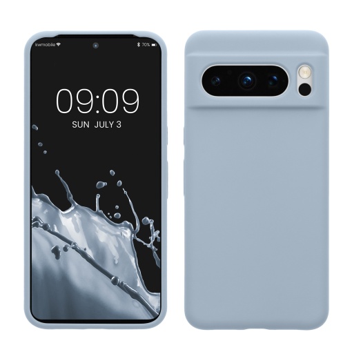 Husa Kwmobile pentru Google Pixel 8 Pro, Albastru deschis, Silicon, KWM0000208G020C - Img 1