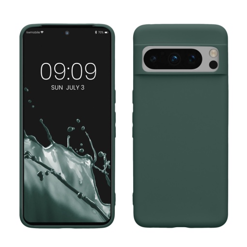 Husa Kwmobile pentru Google Pixel 8 Pro, Verde, Silicon, 61856.171