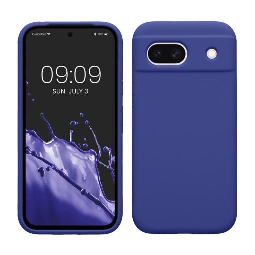 Husa Kwmobile pentru Google Pixel 8a, Albastru, Silicon, KWM000020KQ052C