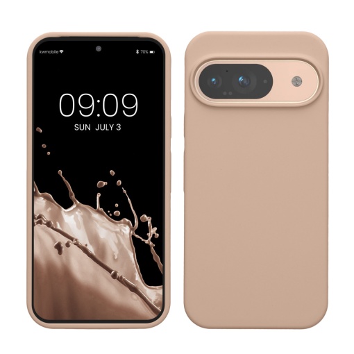 Husa Kwmobile pentru Google Pixel 9/Pixel 9 Pro, Roz deschis, Silicon, KWM000020PI027C
