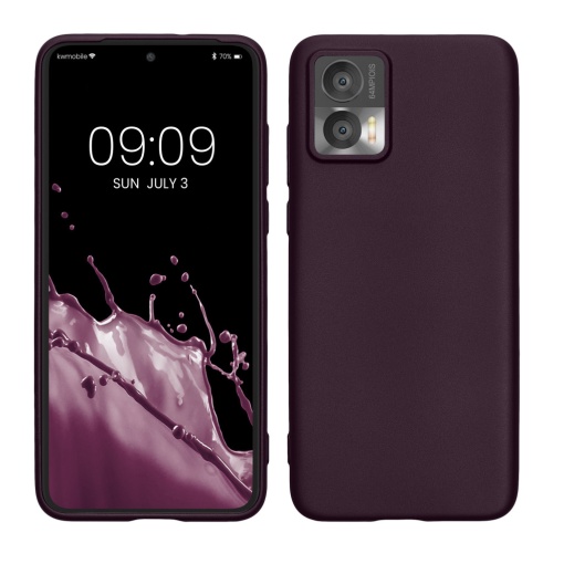 Husa Kwmobile pentru Motorola Edge 30 Neo, Violet inchis, Silicon, 61680.115