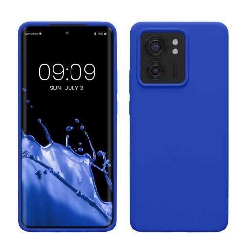 Husa Kwmobile pentru Motorola Edge 40, Albastru, Silicon, KWM0000197B011C