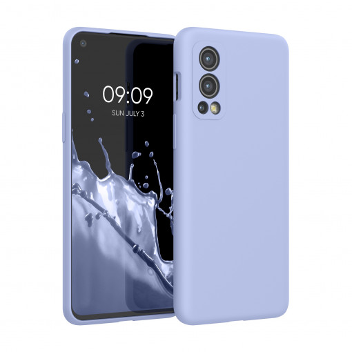 Husa Kwmobile pentru OnePlus Nord 2 5G, Silicon, Albastru, 56070.58