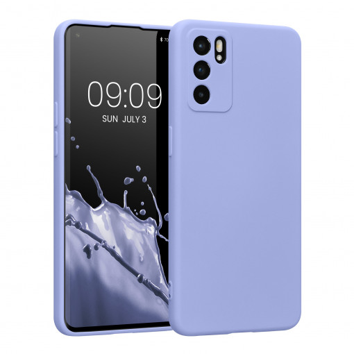 Husa Kwmobile pentru OPPO Reno 6 5G, Silicon, Albastru, 57924.139