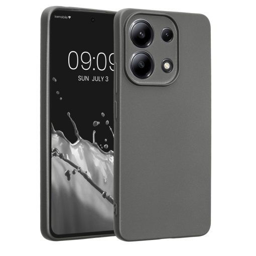 Husa Kwmobile pentru Xiaomi Redmi Note 13, Gri, Silicon, KWM000020OM002C