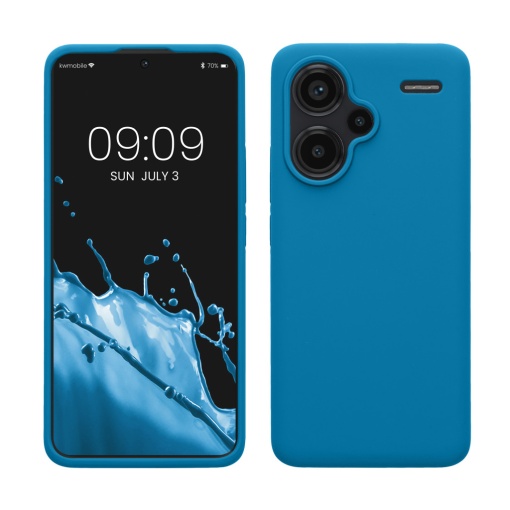 Husa Kwmobile pentru Xiaomi Redmi Note 13 Pro Plus 5G, Albastru, Silicon, KWM000020KH013C