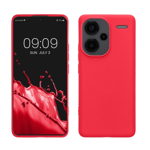 Husa Kwmobile pentru Xiaomi Redmi Note 13 Pro Plus 5G, Roz, Silicon, KWM000020KI004C