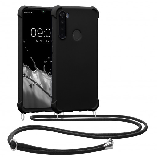 Husa Kwmobile pentru Xiaomi Redmi Note 8, Silicon, Negru, 53490.01