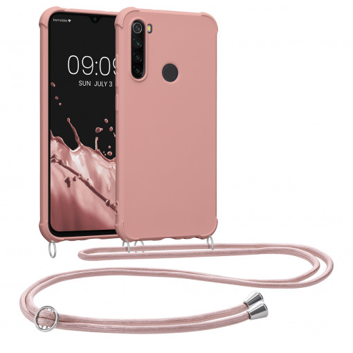 Husa Kwmobile pentru Xiaomi Redmi Note 8, Silicon, Roz, 53490.154