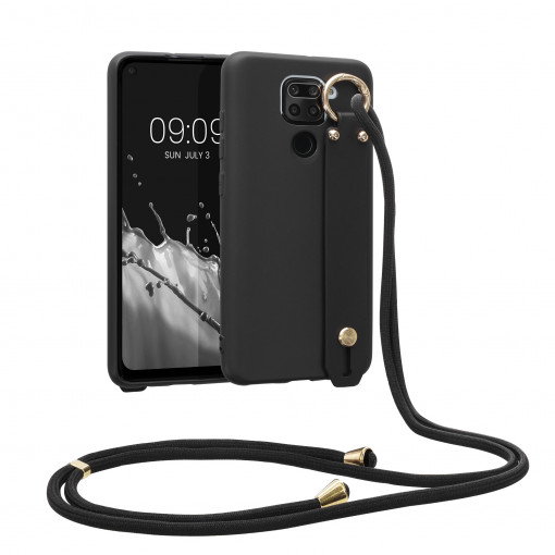 Husa Kwmobile pentru Xiaomi Redmi Note 9, Silicon, Negru, 57330.01