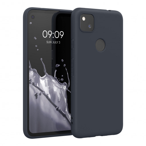 Husa pentru Google Pixel 4a, Silicon, Albastru, 52357.186