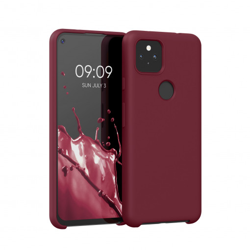 Husa pentru Google Pixel 5a, Silicon, Rosu, 55207.209, kwmobile