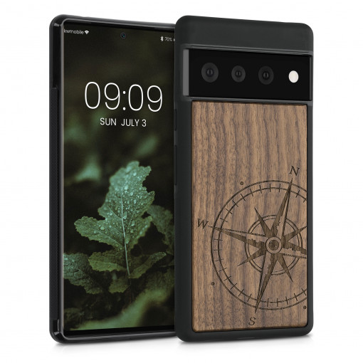 Husa pentru Google Pixel 6 Pro, Lemn, Maro, 56785.02, kwmobile
