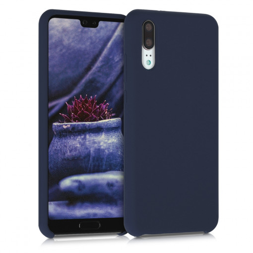 Husa pentru Huawei P20, Silicon, Albastru, 45689.53