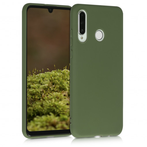 Husa pentru Huawei P30 Lite, Silicon, Verde, 47499.179