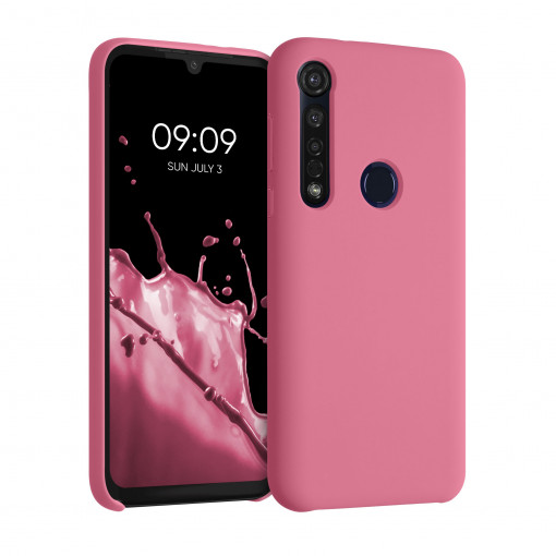 Husa pentru Motorola Moto G8 Plus, Silicon, Roz, 51348.212