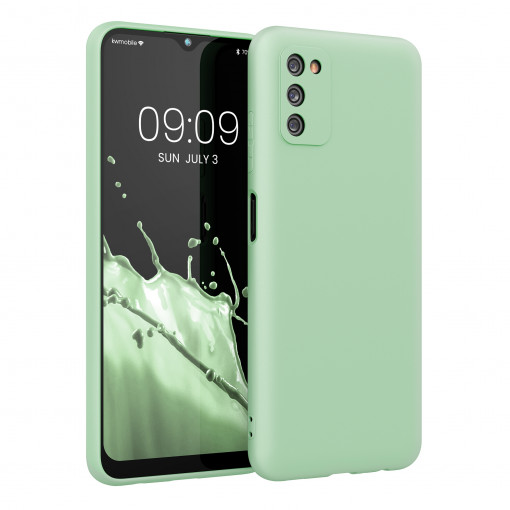 Husa pentru Samsung Galaxy A03s, Silicon, Verde, 56517.50, kwmobile
