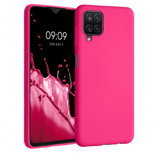 Husa pentru Samsung Galaxy A12, Silicon, Roz, 54048.77