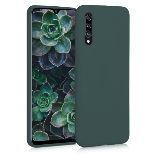 Husa pentru Samsung Galaxy A30s, Silicon, Verde, 50194.169